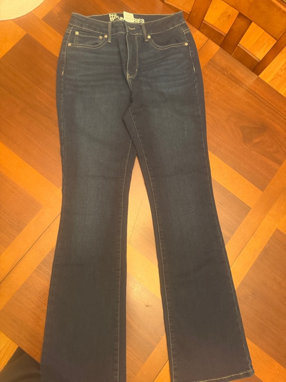 No Boundaries Dark Blue Flare Jeans